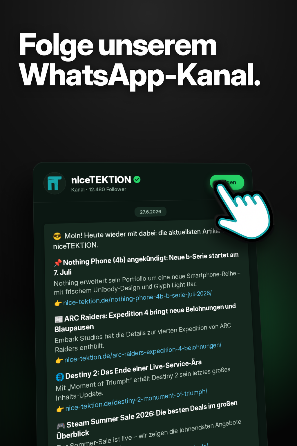 niceTEKTION | Tech, News & mehr. Titelbild