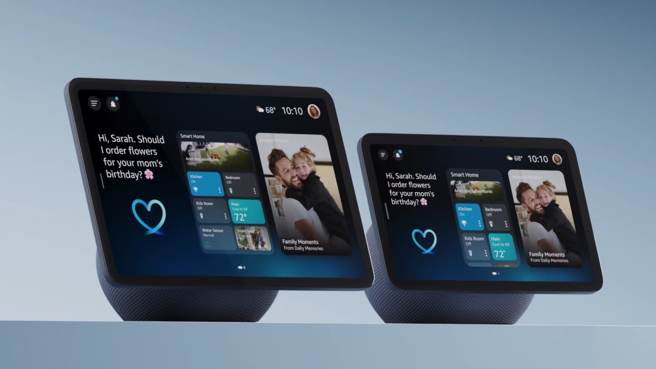 Amazon Echo Show 11 und Echo Show 8 mit Alexa+ Benutzeroberfläche